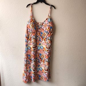 Jolie & Joy Vintage Multi Daisy Skater Dress Plus 3xl NWOT